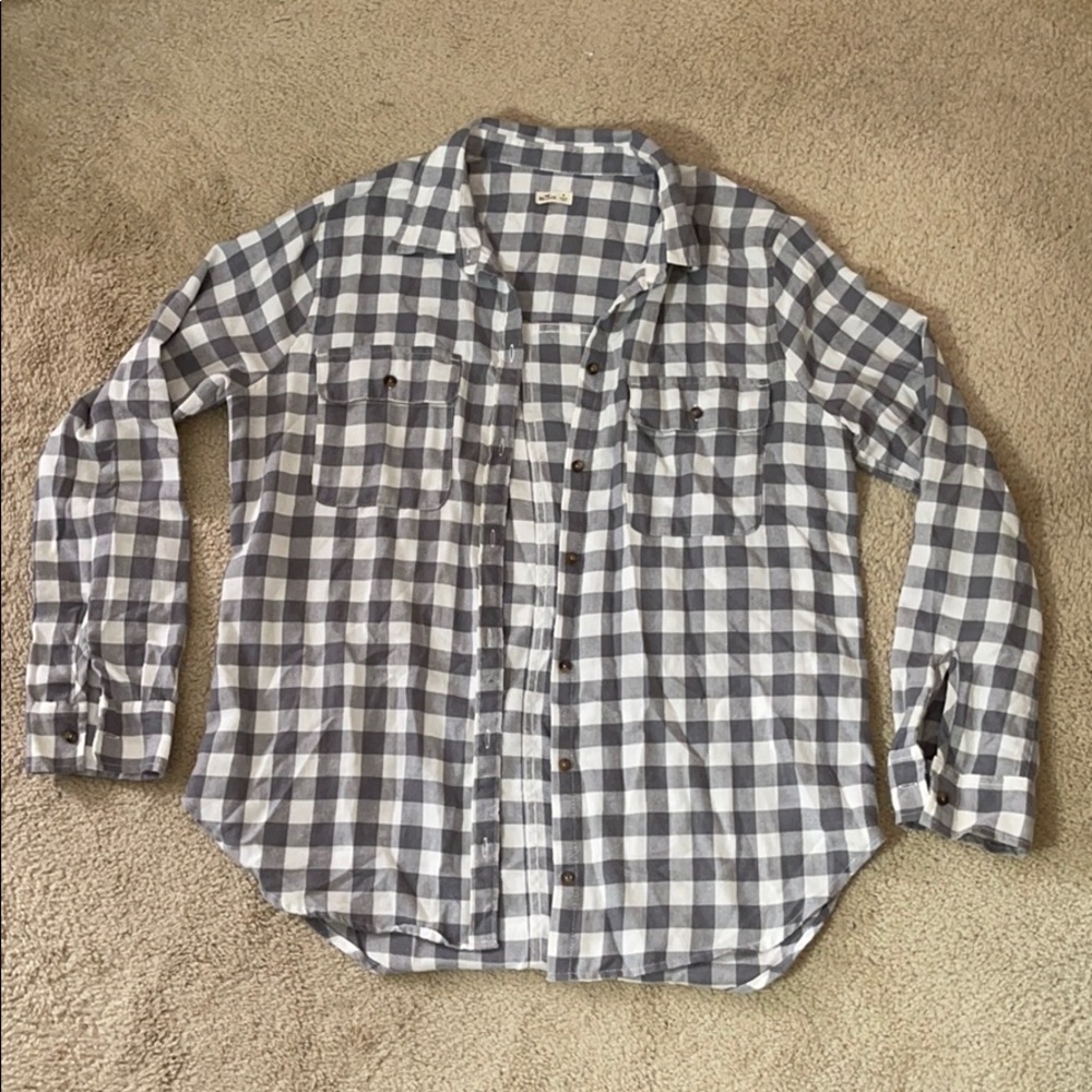 Checkered button down